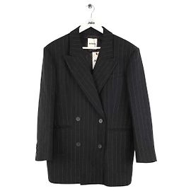 Blazer Sandro de algodón negro Negro