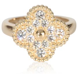 Anel Vintage Alhambra em Ouro Amarelo e Diamantes da Van Cleef & Arpels Outro