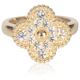Van Cleef & Arpels Yellow Gold Diamond Vintage Alhambra Ring Other