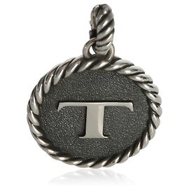 Großer Initial T Anhänger aus Sterlingsilber David Yurman Andere