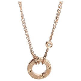 Collar Love de oro rosa y diamantes de Cartier Otro