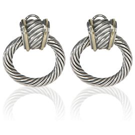 Orecchini Thoroughbred in oro giallo e argento sterling di David Yurman Altro
