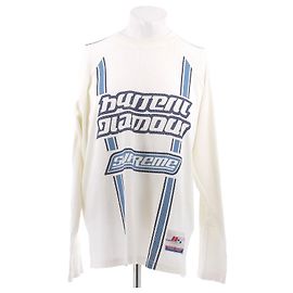 Supreme Top bianco a maniche lunghe Bianco