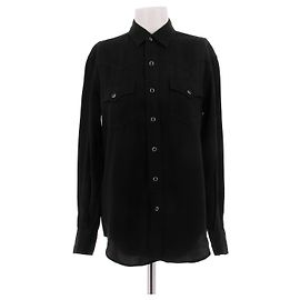 Yves Saint Laurent Schwarzes Hemd Schwarz