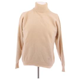 Yves Saint Laurent Pull beige en cachemire Beige