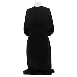 Prada Schwarzes langes Kleid Schwarz