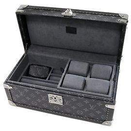 Louis Vuitton Monogram Eclipse Coffret Accessoires Jewelry Box M44127 Black