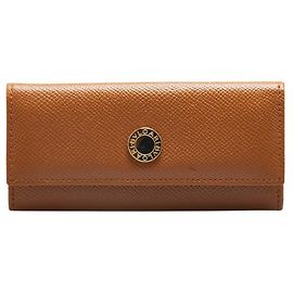 BVLGARI Bulgari Bulgari Leather Key Case Brown
