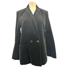 Zadig & Voltaire Schwarzer Samtblazer Schwarz