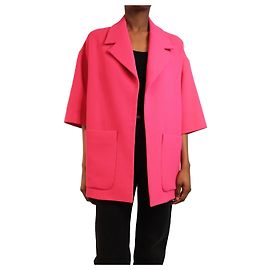 Roksanda Blazer rosa a maniche corte - taglia UK 6 Rosa