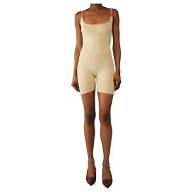 Jacquemus Beige gerippter Strampler - Größe UK 8 Andere