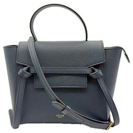 Sac Nano Belt Céline Vert Foncé Cuir Vert Vert foncé