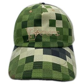 Gorra de béisbol Damouflage de algodón Louis Vuitton Verde