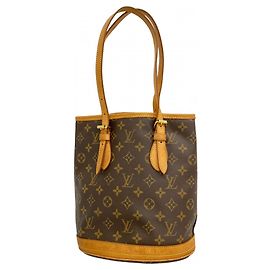 Borsa Tote Bucket PM Monogram Louis Vuitton Marrone