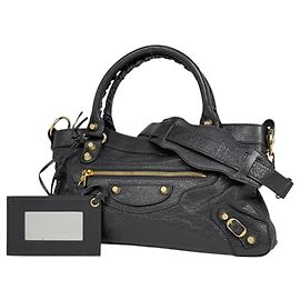 Bolsa de Ombro 2 em 1 Balenciaga Giant First Marrom