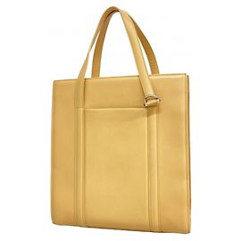 Cartier Beige Leather Tote Bag Beige