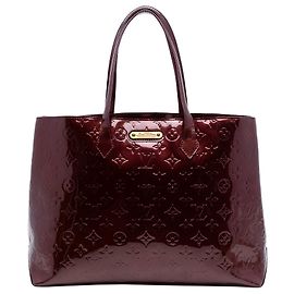 Louis Vuitton Monogram Vernis Wilshire MM Rosso Rosso Bordò