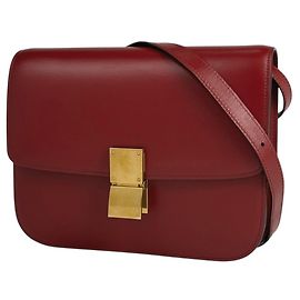Céline Borsa a Spalla Celine Classic Box Logo Rosso
