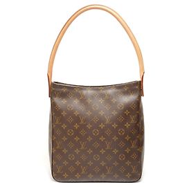 Sac à main Louis Vuitton Monogram Looping GM Marron