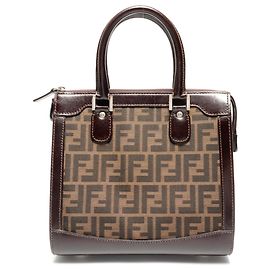 Fendi Zucca Canvas Handbag in Brown Brown