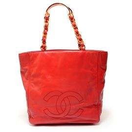 Borsa Tote Chanel Coco Mark Rosso