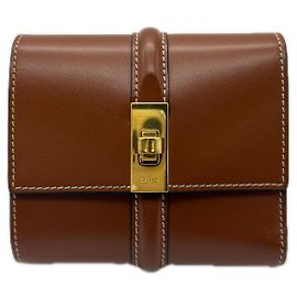 Céline Celine 16 Seize Small Trifold Wallet Brown