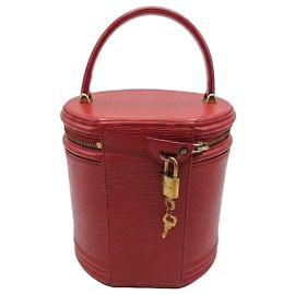 Necessaire de Couro Epi Louis Vuitton Vermelho