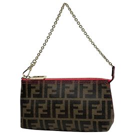 Handtasche mit Zucca-Muster von Fendi Braun