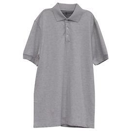 Polo de manga curta Brunello Cucinelli em algodão cinza Cinza