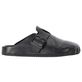 Balenciaga Sunday Mules in Black Calf Leather Black