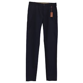 Pantalones rectos Loro Piana en algodón azul marino Azul Azul marino