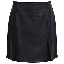 Hermès Mini Skirt in Black Leather Black
