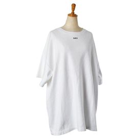 Off White Camiseta de algodón con estampado OFF-WHITE Negro Blanco