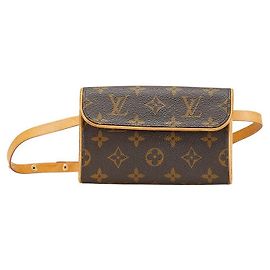 Borsa a Spalla Pochette Florentine Monogram Louis Vuitton Marrone Bronzo