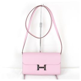 Hermès Bolsa de Ombro HERMES Constance Two Go com Selo Z Rosa