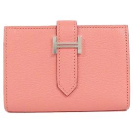 Hermès Hermes Bearn Mini Wallet Pink