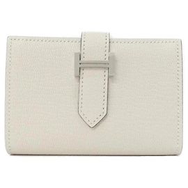 Hermès Hermes Bearn Mini Wallet White