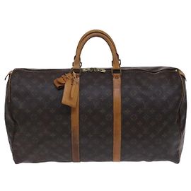 Louis Vuitton Keepall Bag Monogram Canvas 55 Brown