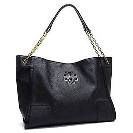 Tory Burch Britain Collection Tote Bag Black