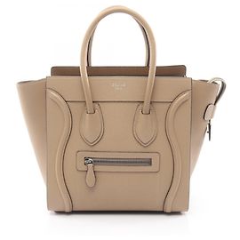 Céline Borsa Tote Micro Shopper Celine Luggage Beige