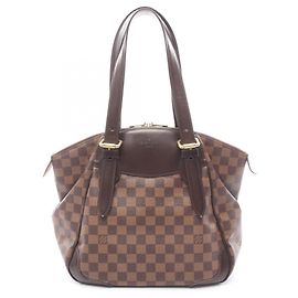 Borsa a Spalla Verona MM Louis Vuitton Marrone Damier ebene