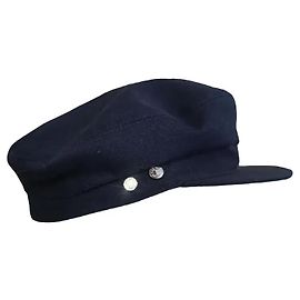 Cappellino Hermès Cabourg blu navy cotone Blu navy