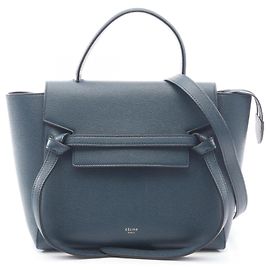 Céline Bolsa de Cinto Celine Micro Azul