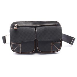 Céline Sac à taille/à main Celine Macadam Marron Noir