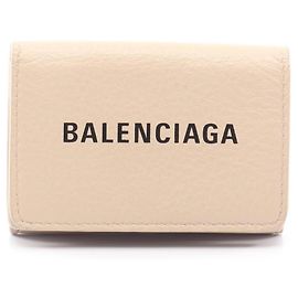 Balenciaga Everyday Mini Wallet Beige