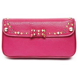 Miu Miu Nieten Clutch Tasche Lila