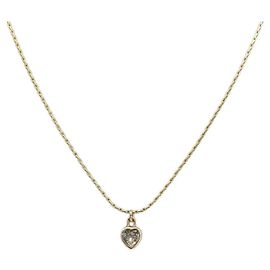 Collier Christian Dior en métal doré Auth bs34192 Autre