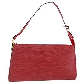LOUIS VUITTON Pochette Accessoires Epi Rouge M52947 LV Auth LNZ958 Rouge