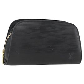 LOUIS VUITTON Epi Dauphine PM Tasche Schwarz M48442 LV Auth bs34183 Schwarz