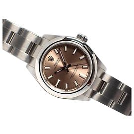 ROLEX Oyster PERPETUAL 28 rosa '21 276200 Masculino Prata